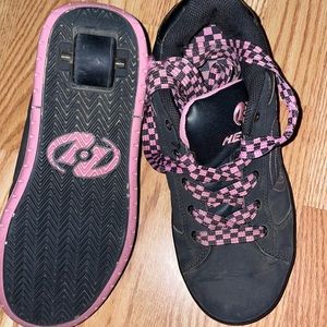 Heelys wheeled sneakers.